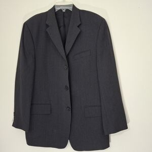 DKNY Essentials Wool Charcoal Gray Men's Sport Coat, SIZE 40R